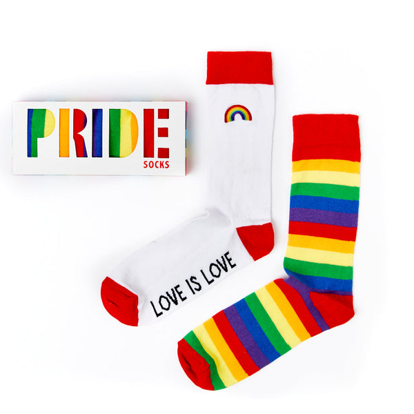 Pride Socks Set - two pairs in a gift box, size 6-11