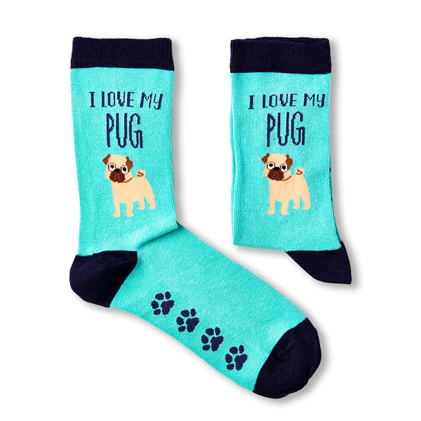 I love my Pug novelty socks size 4-8