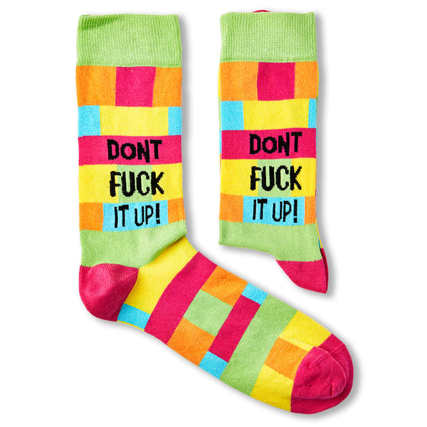 Don't Fuck It Up socks size 6-11 NSFW