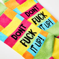 Don't Fuck It Up socks size 6-11 NSFW