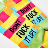 Don't Fuck It Up socks size 6-11 NSFW