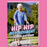 Dean Morris Cards - Hip Hip Replacement Woman Greeting Card