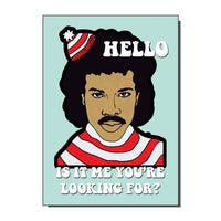 Lionel Richie Hello Greeting Card