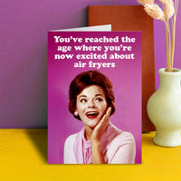 Dean Morris Cards - Excited about air fryers Greeting Card