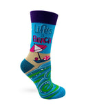 Life's a Beach Women's Crew Socks by Fabdaz