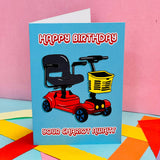 Happy Birthday Your Chariot Awaits Funny Age Card