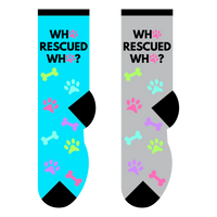 Who Rescued Who Women's Novelty Socks