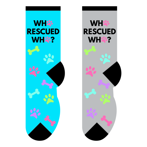 Who Rescued Who Women's Novelty Socks