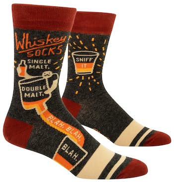 Whiskey Men's crew Socks by Blue Q 