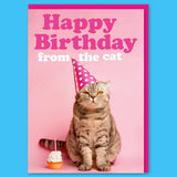 Dean Morris Cards (US Duties and Taxes Paid) - Happy Birthday from the Cat Greeting Card