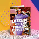 Dean Morris Cards (US Duties and Taxes Paid) - Queen of the f'ing universe Greeting Card
