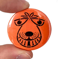 1970s Space Hopper Inspired Button Pin Badge