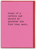 Brainbox Candy - Funny Greetings Card - Women Certain Age by Hayden Kays