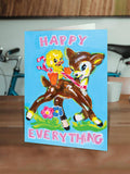 Brainbox Candy - Funny Greetings Card - Happy Everything by Magda Archer