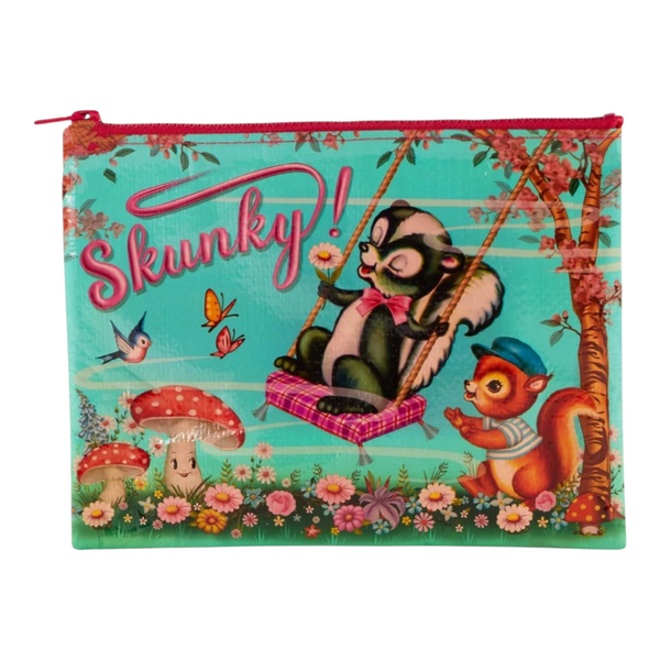 Skunky Zipper Pouch by BlueQ