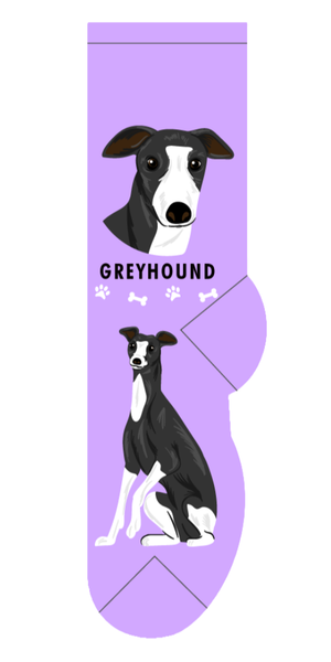 Greyhound dog socks - one size adults