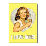 Bite Your Granny - I Love Beer Kitsch Greetings Card