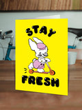 Brainbox Candy - Funny Greetings Card - Stay Fresh by Magda Archer
