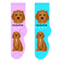 FOOZYS Fun Socks - Cockapoo dog socks - one size adults