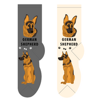 German Shepherd dog socks - one size adults