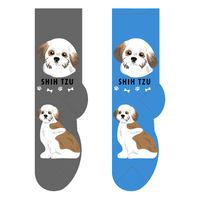 Shih Tzu dog socks - adult one size