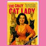 Dean Morris Cards (US Duties and Taxes Paid) - Crazy cat lady Greeting Card