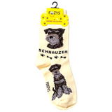 Schnauzer dog socks - one size adults