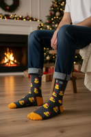 What The Duck funny novelty Christmas socks size 6-11