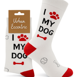 I Love My Dog Socks - Cotton-Rich Socks for Dog Lovers UK Size 6–11