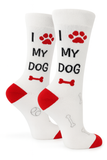 I Love My Dog Socks - Cotton-Rich Socks for Dog Lovers UK Size 6–11