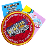 Saltburn Campervan Club – Blocking the View Since ’22 embroidered patch
