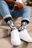 Dashiki Black socks by Afropop size 9-12