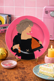 Sandra Dee - Hot Pink 10" decorative plate by Pink and Pip