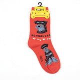Schnauzer dog socks - one size adults