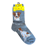 Jack Russell dog socks - one size adult novelty socks for dog lovers