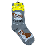 Shih Tzu dog socks - adult one size