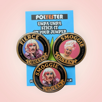 Smoggie Queens badge set of 3