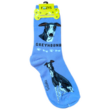 Greyhound dog socks - one size adults