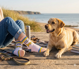 Stay Golden ladies socks - golden labrador retriever gift
