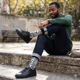 Kasai Black socks by Afropop size 9-12