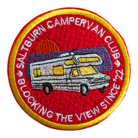 Saltburn Campervan Club – Blocking the View Since ’22 embroidered patch