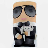 Karl Lagerfeld and Choupette Tuki cushion