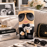 Karl Lagerfeld and Choupette Tuki cushion