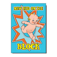 New Kid On The Block New Baby Kewpie Greeting Card