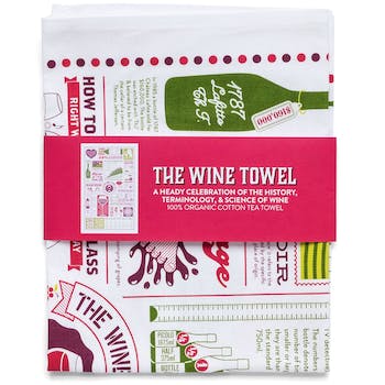 The Wine towel - tea towel by Stuart Gardiner Design
