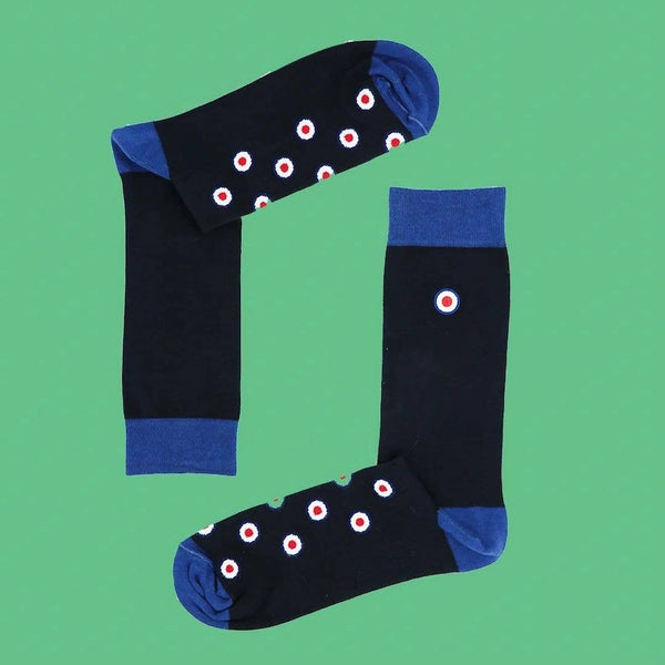 Licensed RAF Roundel combed cotton socks
