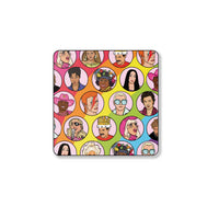 Queer Icons & Allie Square Coaster