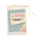 China Rose Matches vintage advertising tea towel