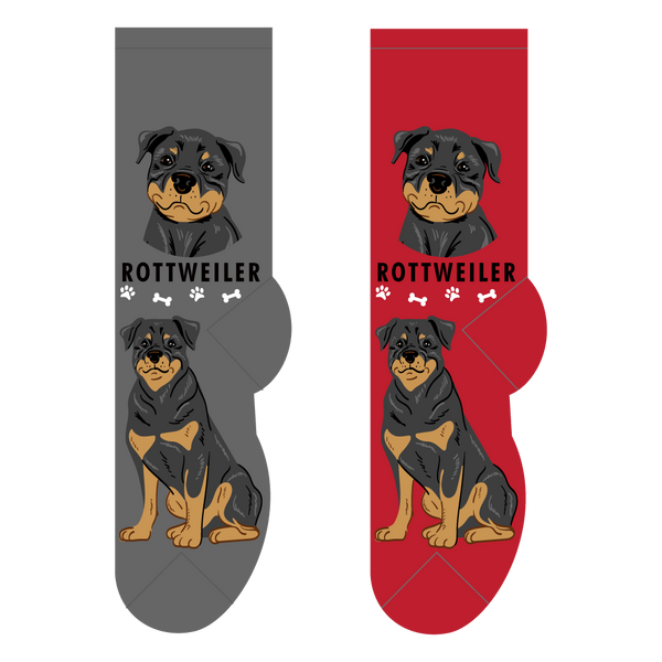 Rottweiler novelty crew socks