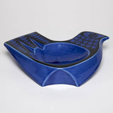 Magpie x Hornsea large blue ceramic Bird Shaped Dish